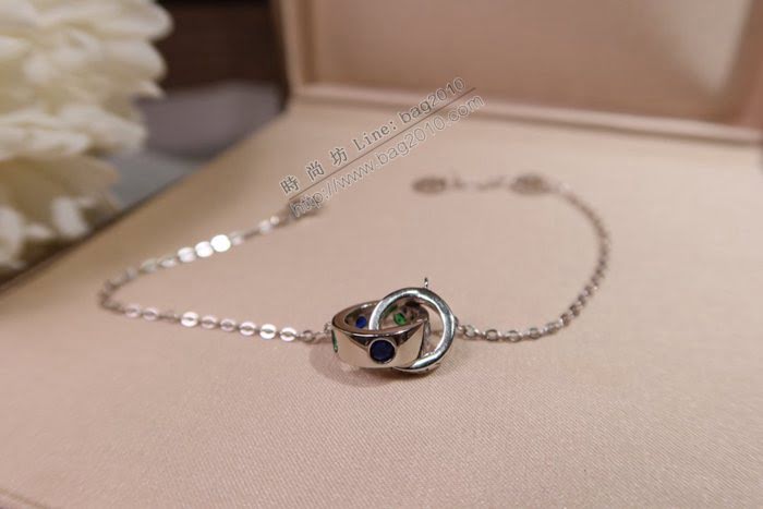 Bvlgari飾品 寶格麗diva系列 高品質925純銀電鍍18k鑲鑽手鏈  zgbq3136